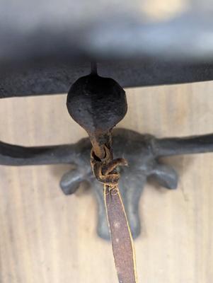 Mounted Bull Dinner Bell