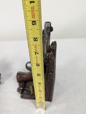 Set Of Two Pistol Home Accent Bookends