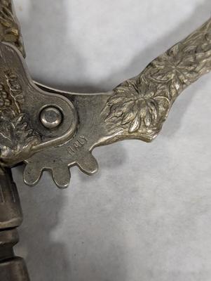 Vintage Ornate Italian Metal Cork Screw Wine Bottle Opener