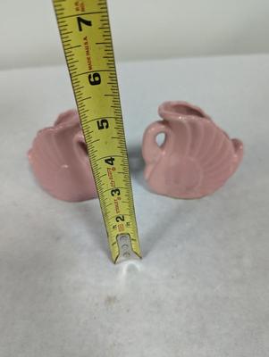 Vintage Pink Swan Pottery Vase/Planters