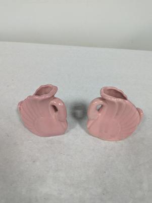 Vintage Pink Swan Pottery Vase/Planters