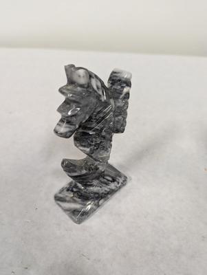 Alabaster Seahorse Figure