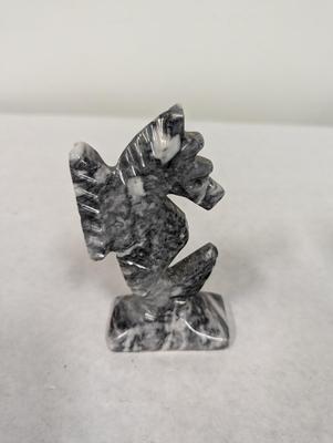 Alabaster Seahorse Figure