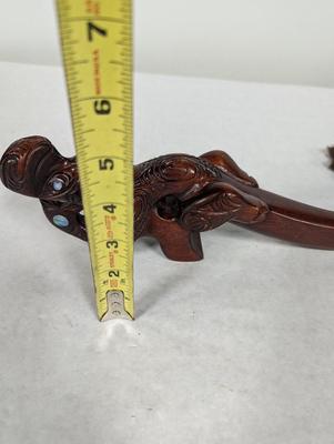 Antique Asian Carved Wooden Decor