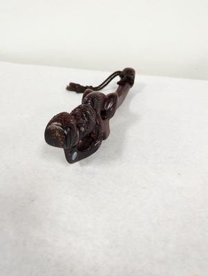 Antique Asian Carved Wooden Decor
