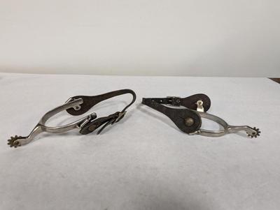 Decorative Western Horse Spurs With Straps