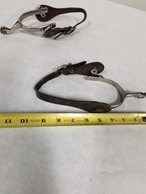 Decorative Western Horse Spurs With Straps