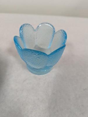 Viking Spring Blue Soft Lights Candle Holders