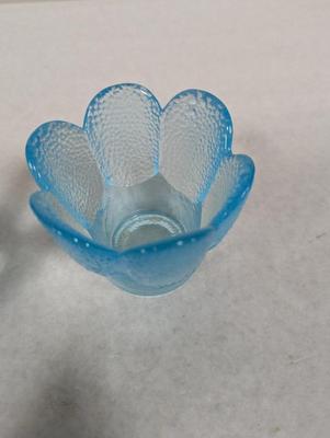 Viking Spring Blue Soft Lights Candle Holders