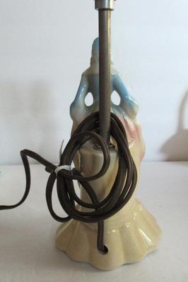 Old Figural Pottery Lamp