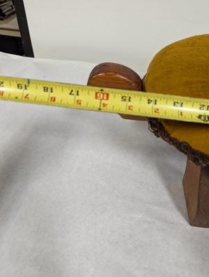 Vintage Wooden Turtle Footstool