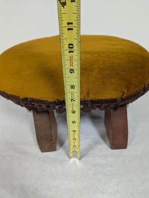 Vintage Wooden Turtle Footstool