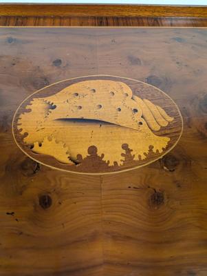 Mahogany Inlaid Serving Tray
