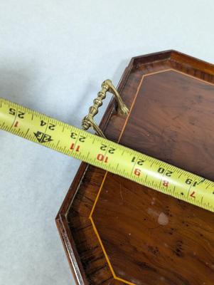 Mahogany Inlaid Serving Tray