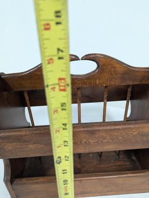 Solid Wood Magazine Rack
