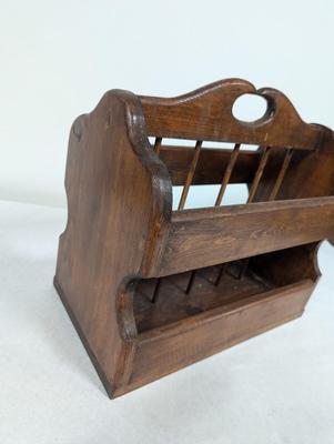 Solid Wood Magazine Rack