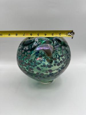 RODDY CAPERS Hand Blown Art Glass Bowl