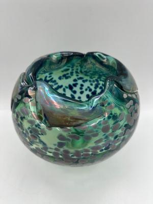 RODDY CAPERS Hand Blown Art Glass Bowl