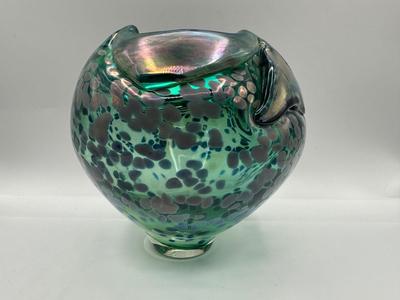 RODDY CAPERS Hand Blown Art Glass Bowl