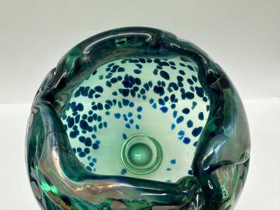 RODDY CAPERS Hand Blown Art Glass Bowl