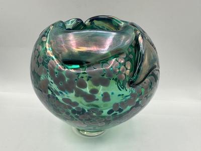RODDY CAPERS Hand Blown Art Glass Bowl