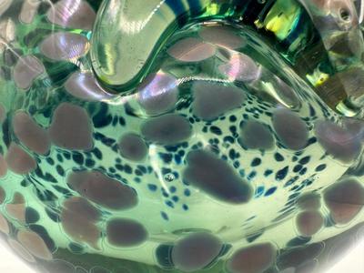 RODDY CAPERS Hand Blown Art Glass Bowl