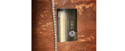 8.6 ctw White Diamond Tennis Bracelet set in 18k White Gold