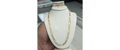 10k 18" Diamond Cut Figaro Chain 5mm