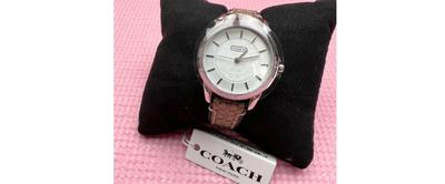 COACH Classic Signature White Dial Ladies Watch New in Box