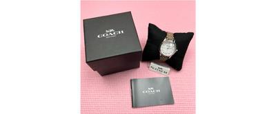 COACH Classic Signature White Dial Ladies Watch New in Box