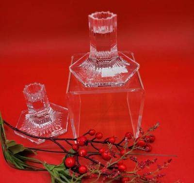 Tiffany & Co. Crystal Console Candle Holders