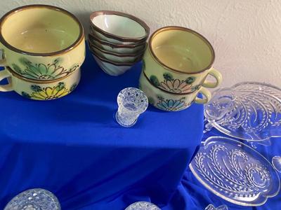 AN ARRAY OF DIFFERENT ITEMS, GLASSWARE, CHINA, COPPER, AND MORE!