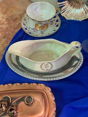 AN ARRAY OF DIFFERENT ITEMS, GLASSWARE, CHINA, COPPER, AND MORE!