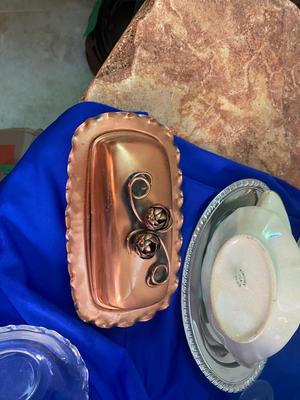 AN ARRAY OF DIFFERENT ITEMS, GLASSWARE, CHINA, COPPER, AND MORE!
