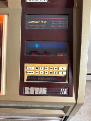 ROWE COIN OPERATED COMPACT DISC JUKEBOX, IT WORKS!