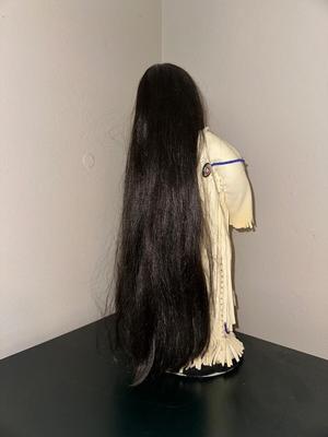 22" TALL PORCELAIN NATIVE AMERICAN DOLL
