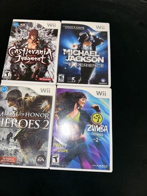 Wii GAMES AND ZUMBA DISCS