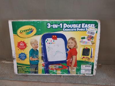 3 IN 1 DOUBLE EASEL IN BOX