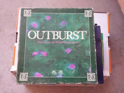 BOARD GAMES-OUTBURST-YAHTZEE=WORD YAHTZEE AND MORE