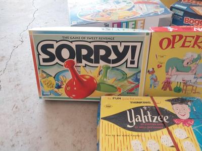 LIFE-SORRY-OPERATION-BOGGLE AND MORE BOARD GAMES