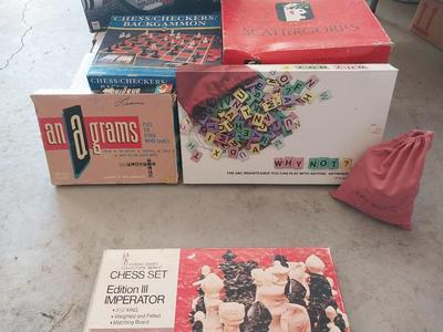 MORE FUN- BATTLESHIP-SCATTERGORIES-WHY NOT-CHESS/CHECKERS-ANAGRAMS