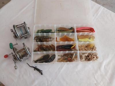 TWO PENN FISH REELS AND BAIT