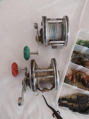 TWO PENN FISH REELS AND BAIT