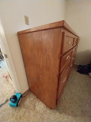 FIFTEEN DRAWER WOODEN DRESSER