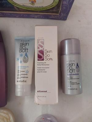 NEW SKIN SO SOFT PRODUCTS AND BOXED PHOTO ALBUM
