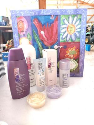 NEW SKIN SO SOFT PRODUCTS AND BOXED PHOTO ALBUM