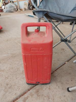 COLEMAN CAMPING CHAIR & STOOL- COLEMAN LANTERN IN CARRY CASE