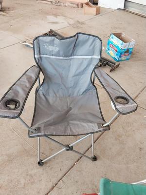 COLEMAN CAMPING CHAIR & STOOL- COLEMAN LANTERN IN CARRY CASE