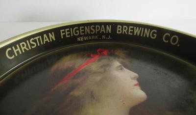 Large Christian Feigenspan Brewing Co Advertising Tray