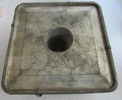 Unusual Antique Tin Cake Mold With Original Top and All 8 Clips